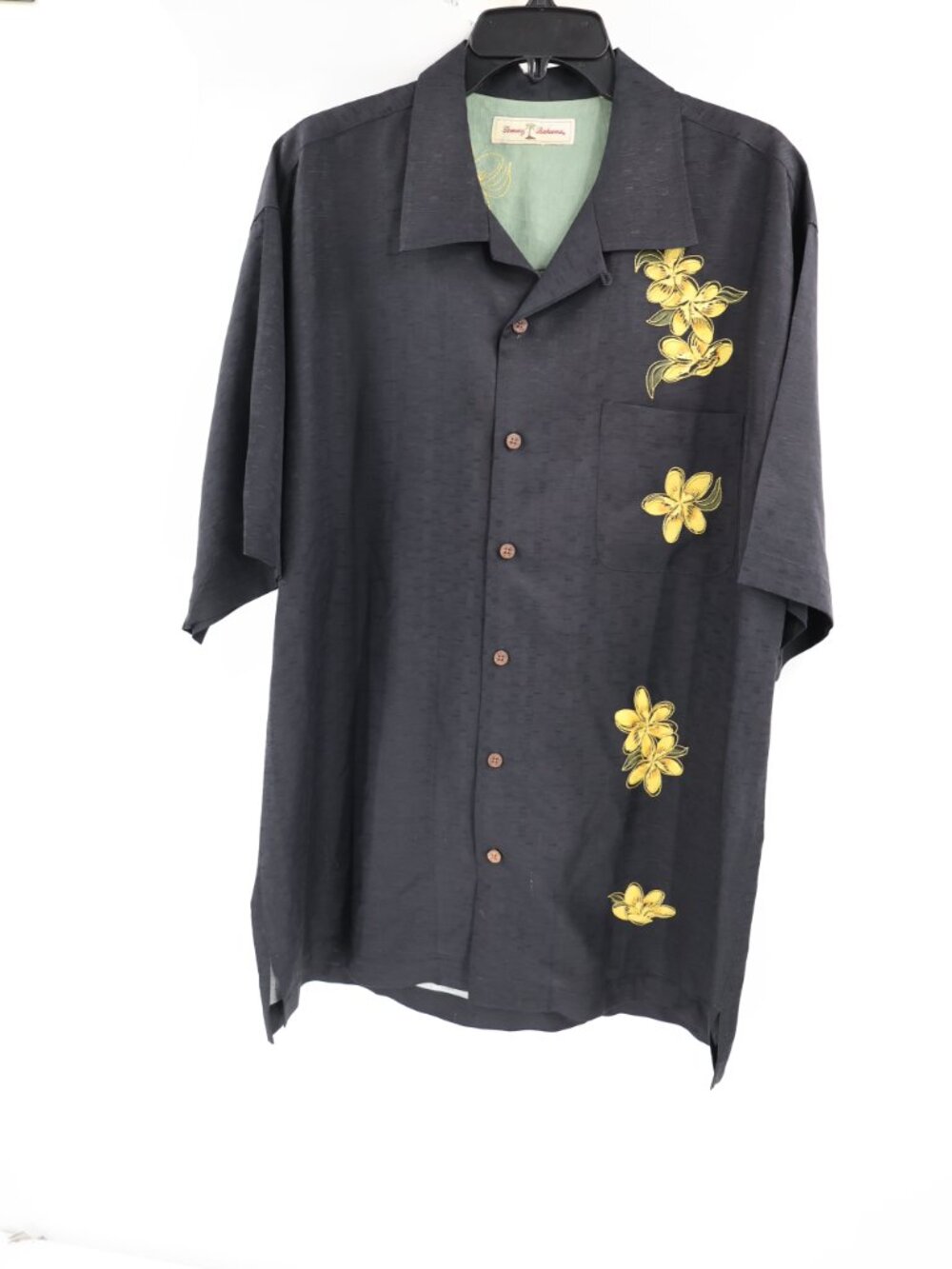 Tommy Bahama Hawaiian Shirt Mens Large Silk Short Sleeve Big Hula Girl print - Picture 4 of 14